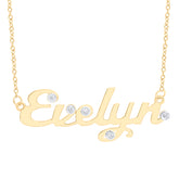 1/12CTW-DIA NK GIFT "Evelyn" NECKLACE (18 INCH)